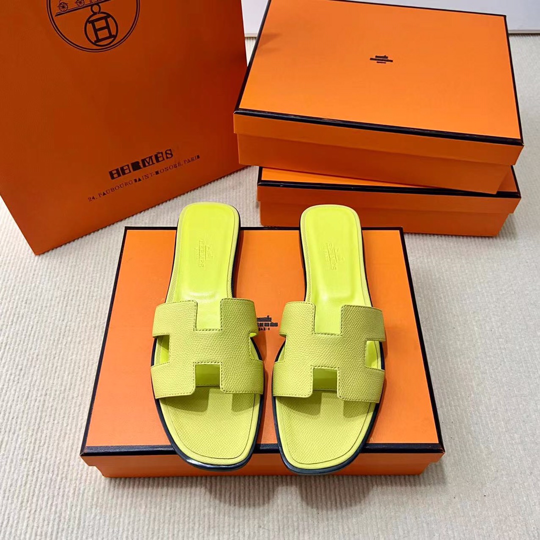 에르메스 올수공 오란 슬리퍼 샌들 앱송 54